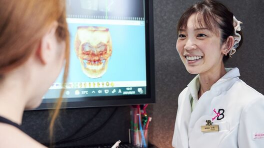 K Braces 矯正歯科 原宿駅前のカウンセリングの様子。